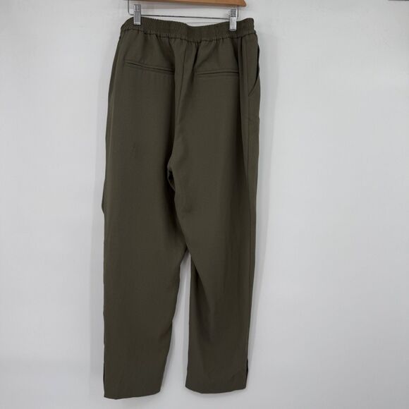Anthropologie Women's M Green The Essential Pull-On Trouser Pockets - Picture 2 of 15